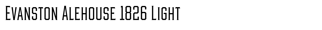 Evanston Alehouse 1826 Light